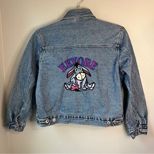 Vintage Disney Pooh Eeyore Denim Trucker Jacket